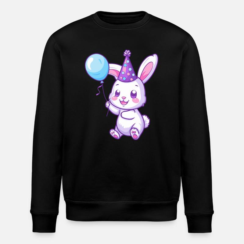 Lapin Anniversaire Bébé - Sweat bio ROLLER Stanley/Stella Unisexe - noir