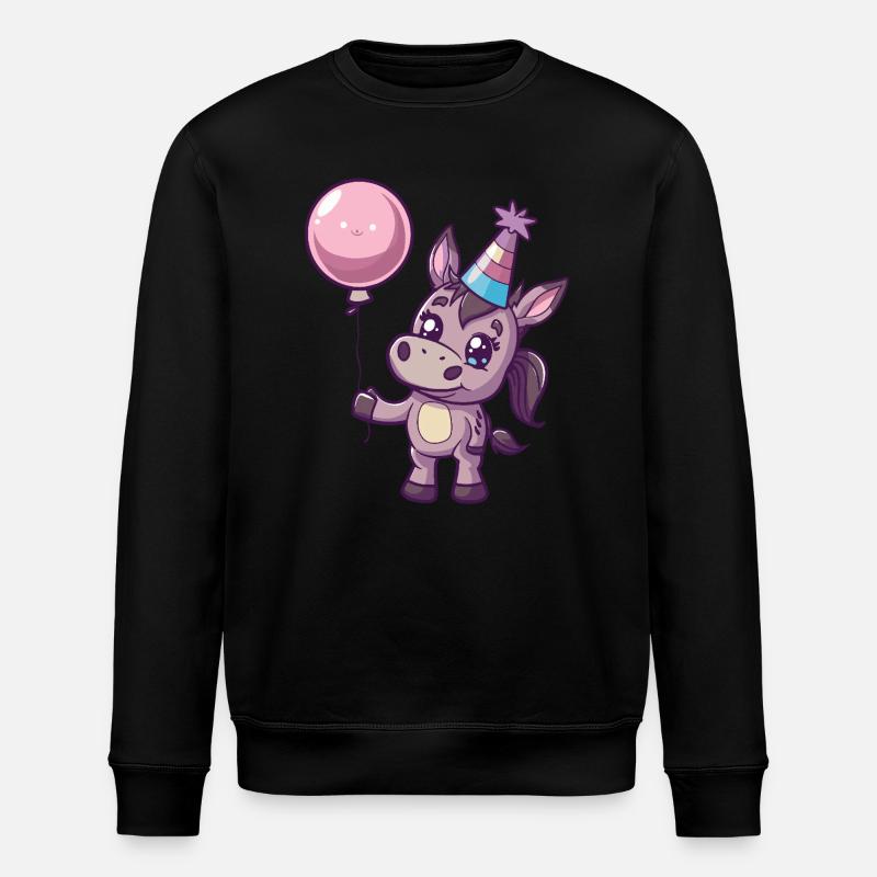 Âne Anniversaire Bébé - Sweat bio ROLLER Stanley/Stella Unisexe - noir