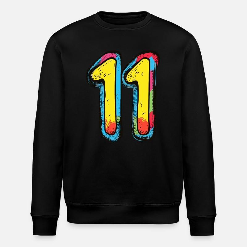 11 Symbole numérique - Sweat bio ROLLER Stanley/Stella Unisexe - noir