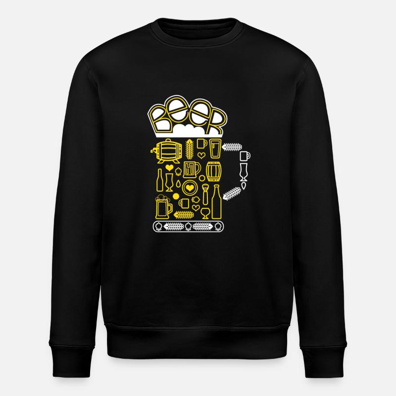 Bier Bier Craft Bier - Stanley/Stella Unisex Bio-Sweatshirt ROLLER - Schwarz