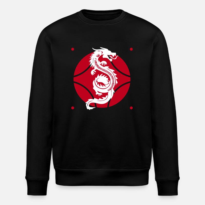 Qigong drachen zeichen - Stanley/Stella Unisex Bio-Sweatshirt ROLLER - Schwarz