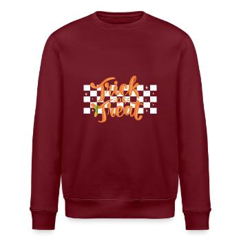 trick or treat funny halloween - Sweat bio ROLLER Stanley/Stella Unisexe - bordeaux - Devant - Nik (191cm)