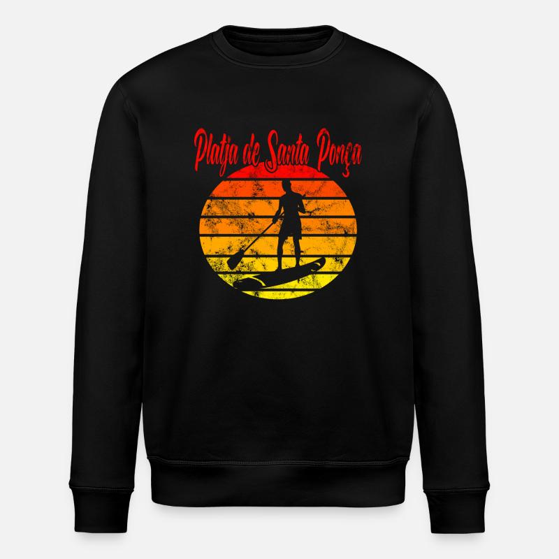 Platja de Santa Ponça - Stanley/Stella Unisex Bio-Sweatshirt ROLLER - Schwarz