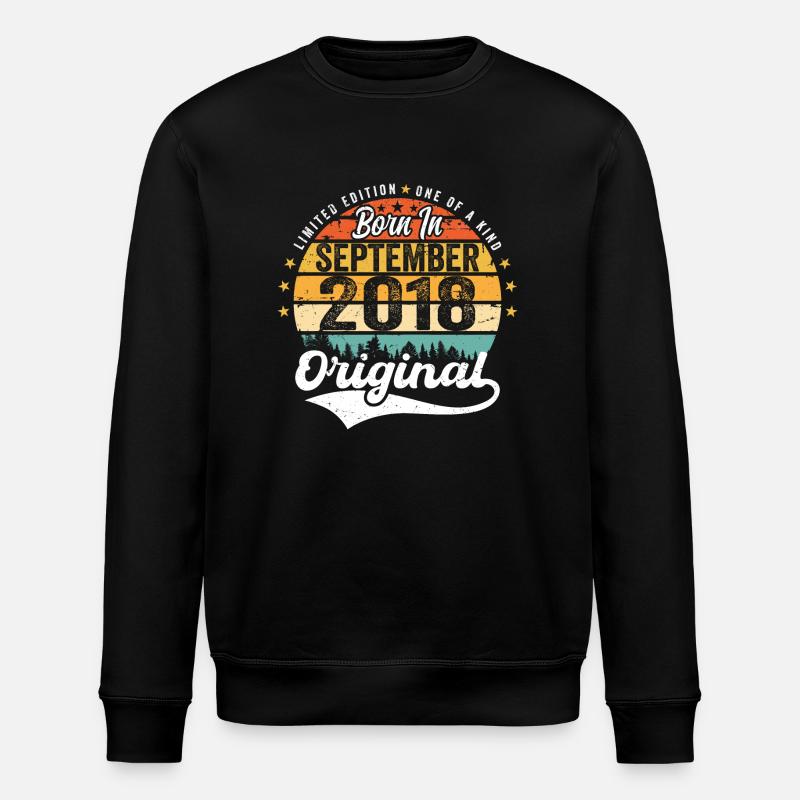 September 2018 Anniversary 2018 September - Stanley/Stella ROLLER Unisex Organic Sweatshirt - black