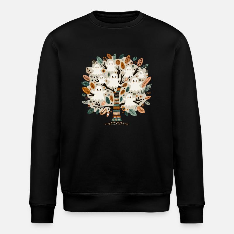 Boho Ghost Tree T-Shirt - Sweat bio ROLLER Stanley/Stella Unisexe - noir