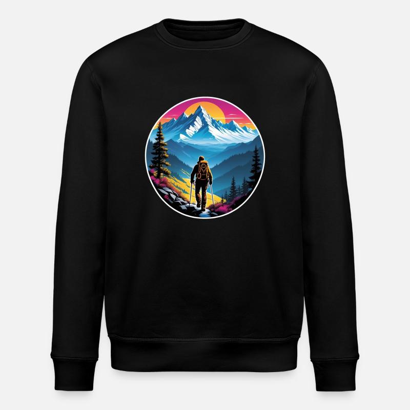 Nature & Mountain Hiking - Stanley/Stella ROLLER Unisex Organic Sweatshirt - black