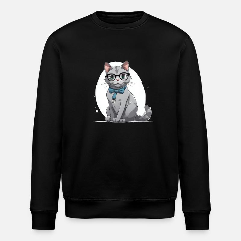 Chat docteur - Sweat bio ROLLER Stanley/Stella Unisexe - noir