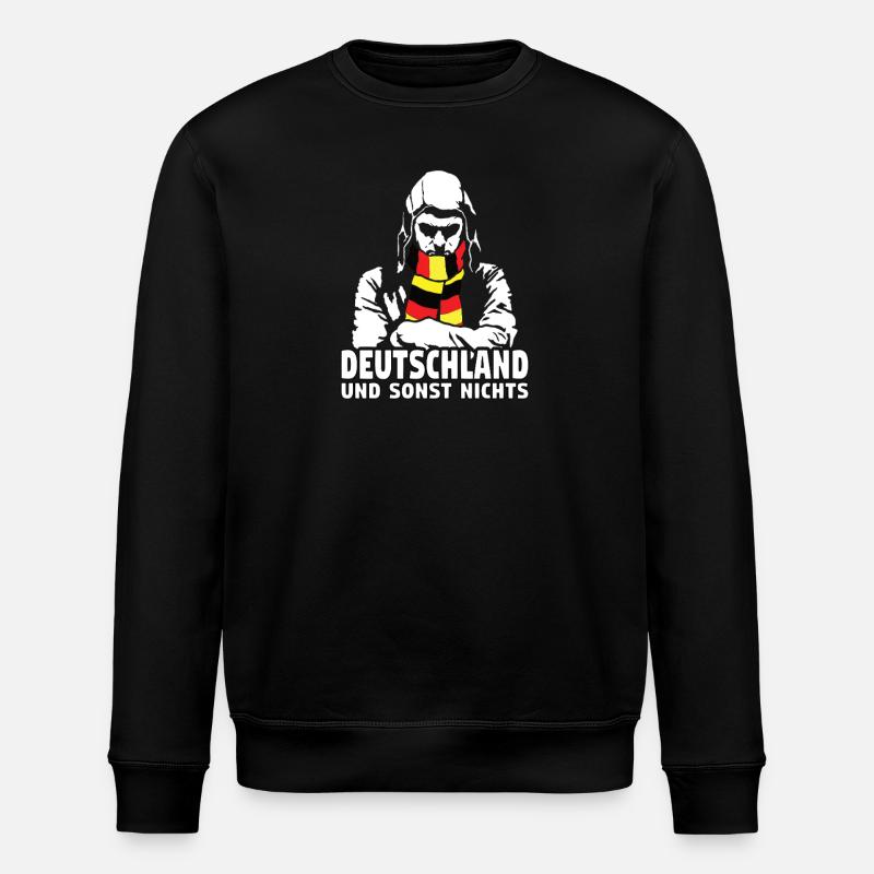 Deutschland und sonst nichts - Stanley/Stella Unisex Bio-Sweatshirt ROLLER - Schwarz