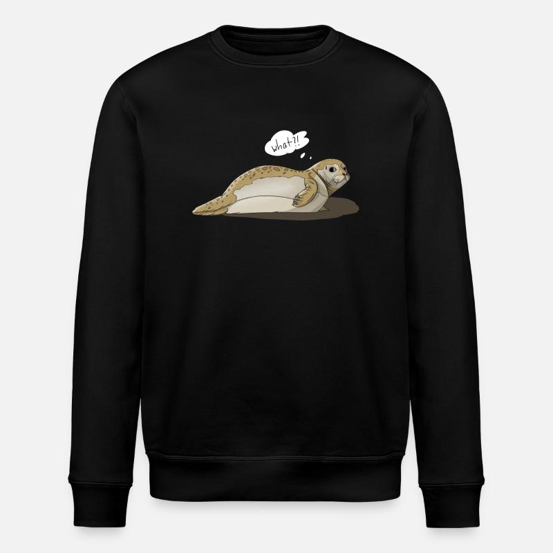 Robbe says what?! - Stanley/Stella Unisex Bio-Sweatshirt ROLLER - Schwarz