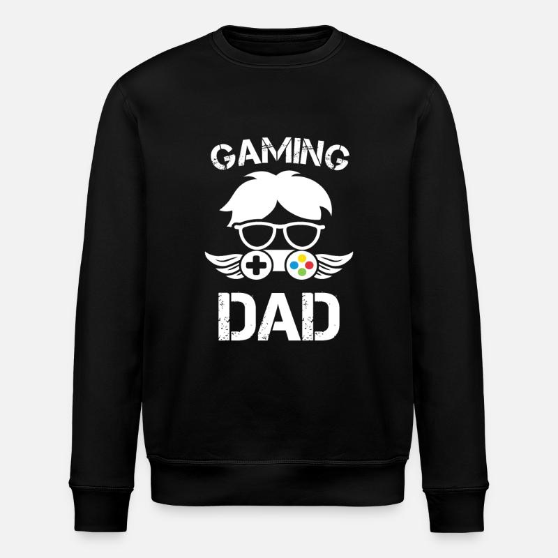 Papa de jeu - Sweat bio ROLLER Stanley/Stella Unisexe - noir