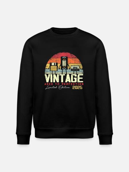 Cadeau Millésime 2025 - Sweat bio ROLLER Stanley/Stella Unisexe - noir