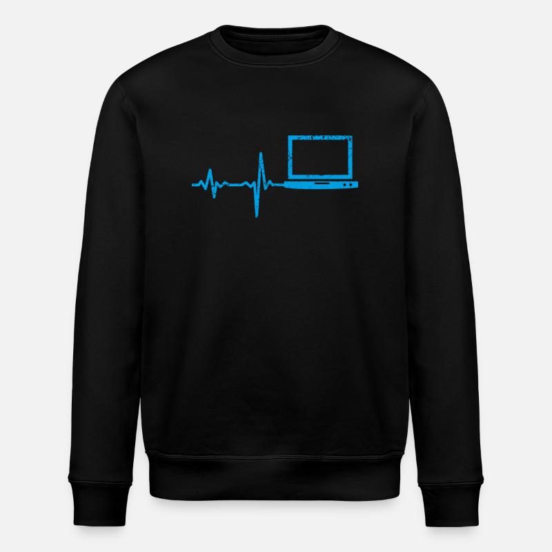 Cadeau Heartbeat Notebook PC - Sweat bio ROLLER Stanley/Stella Unisexe - noir