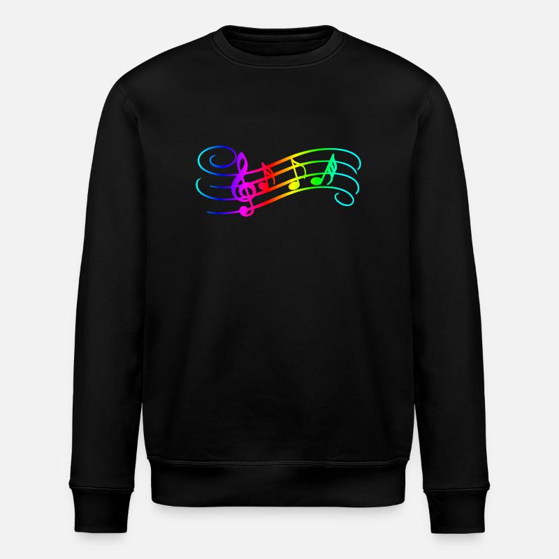 Music Notes - Stanley/Stella Unisex Bio-Sweatshirt ROLLER - Schwarz