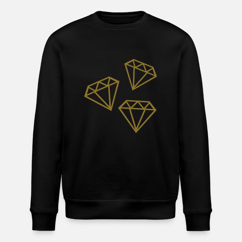 Diamonds - Stanley/Stella ROLLER Unisex Organic Sweatshirt - black