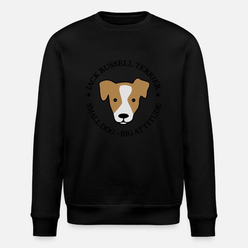 Jack Russell Terrier - Stanley/Stella ROLLER Unisex Organic Sweatshirt - black
