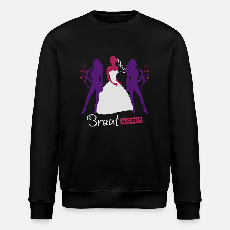 Bride Security 3C - Stanley/Stella ROLLER Unisex Organic Sweatshirt - black