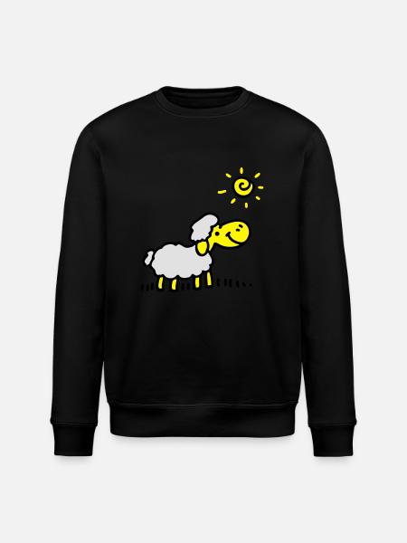 Sheep Sun 3 - Stanley/Stella ROLLER Unisex Organic Sweatshirt - black