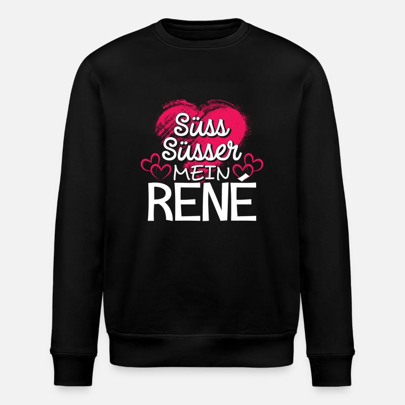 RENÉ - süss - Stanley/Stella Unisex Bio-Sweatshirt ROLLER - Schwarz