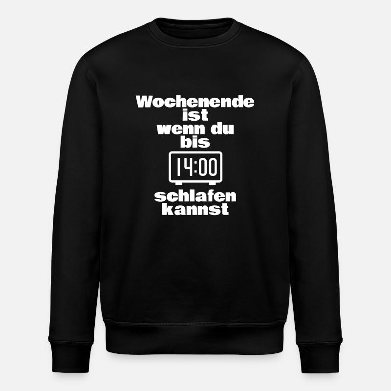 Wochenende - Stanley/Stella Unisex Bio-Sweatshirt ROLLER - Schwarz