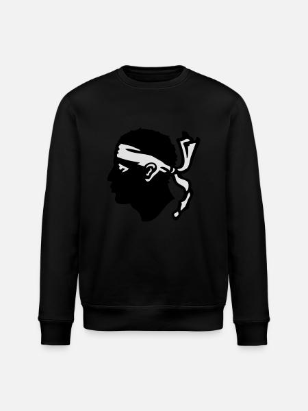 Corse Drapeau - Sweat bio ROLLER Stanley/Stella Unisexe - noir