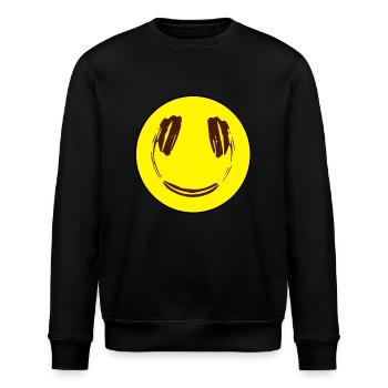Smily - Stanley/Stella Unisex Bio-Sweatshirt ROLLER - Schwarz - Vorne - Nik (191cm)
