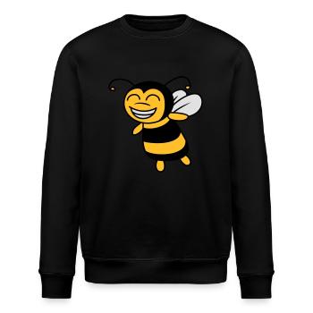 Mignonne petite abeille - Sweat bio ROLLER Stanley/Stella Unisexe - noir - Devant - Nik (191cm)