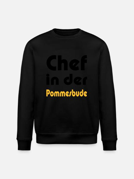 Chef in der Pommesbude - Stanley/Stella Unisex Bio-Sweatshirt ROLLER - Schwarz