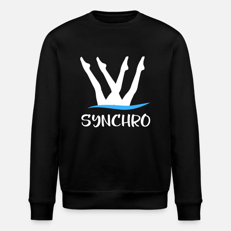 Synchronized swimming - Stanley/Stella ROLLER Unisex Organic Sweatshirt - black