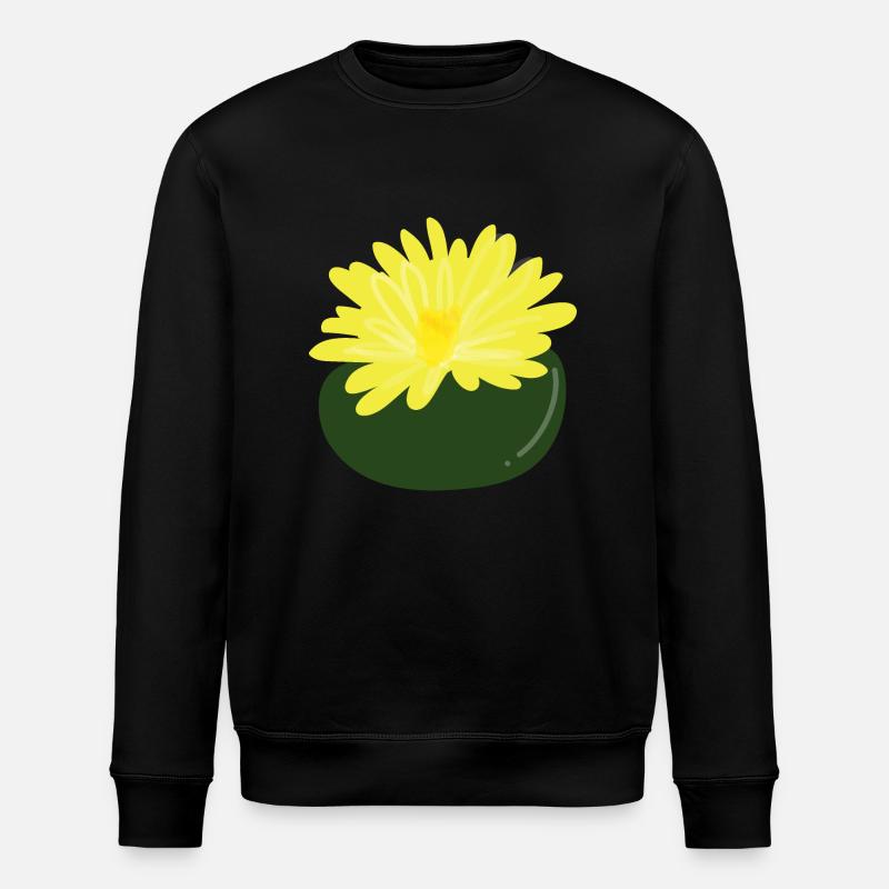 Lithops-Blüte1 - Stanley/Stella Unisex Bio-Sweatshirt ROLLER - Schwarz