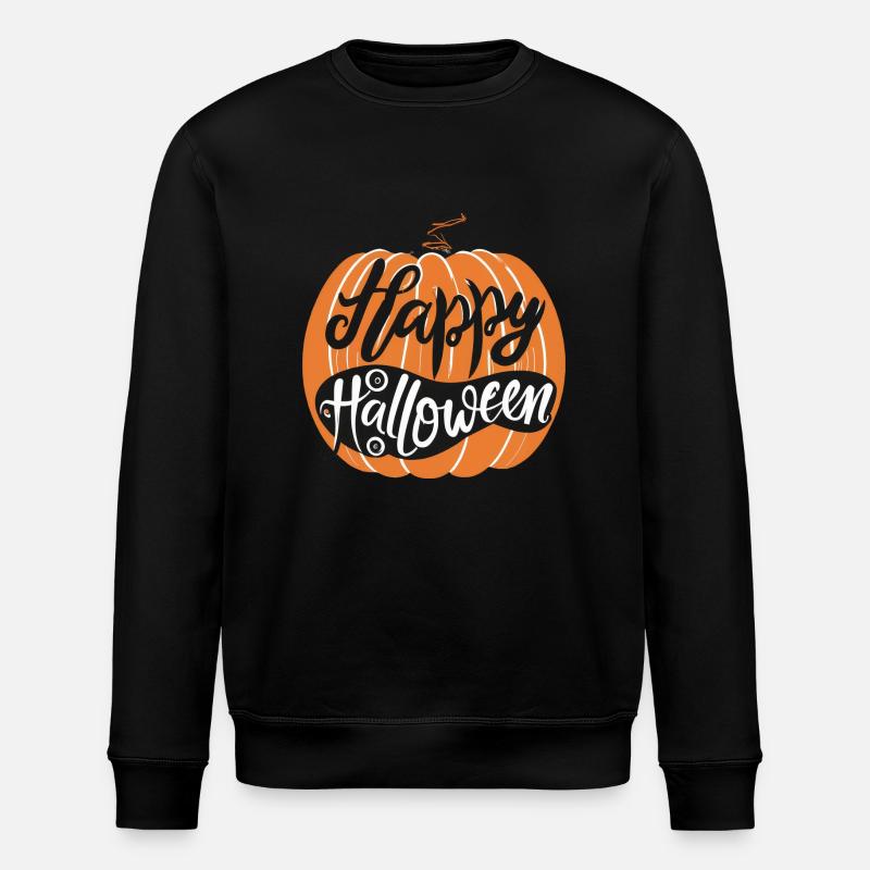 Joyeuse citrouille d’Halloween - Sweat bio ROLLER Stanley/Stella Unisexe - noir