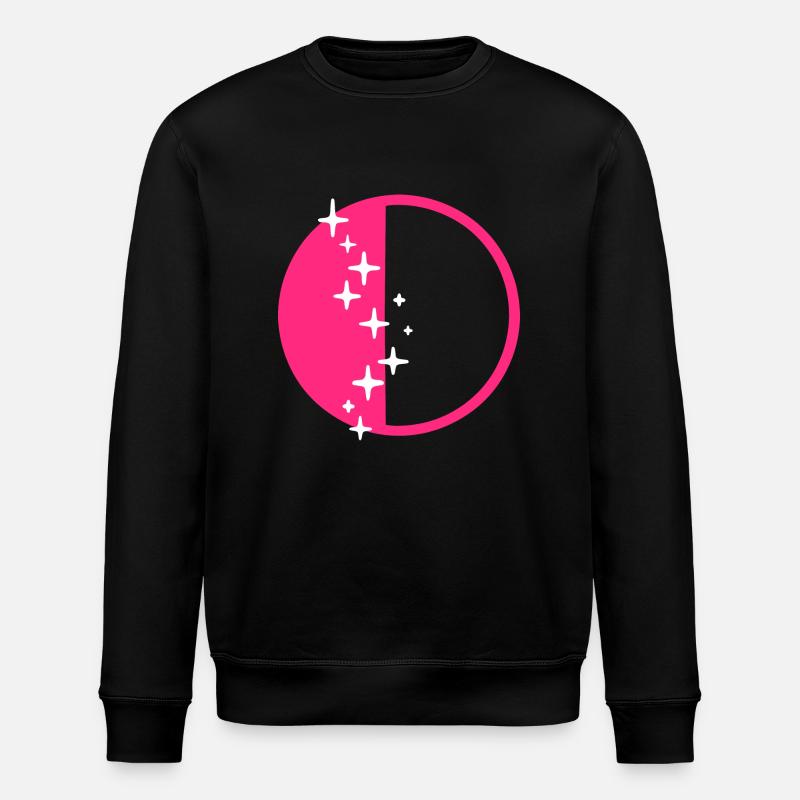 Lettre O Paillettes - Sweat bio ROLLER Stanley/Stella Unisexe - noir