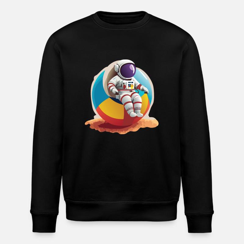 Austronaut - Stanley/Stella ROLLER Unisex Organic Sweatshirt - black