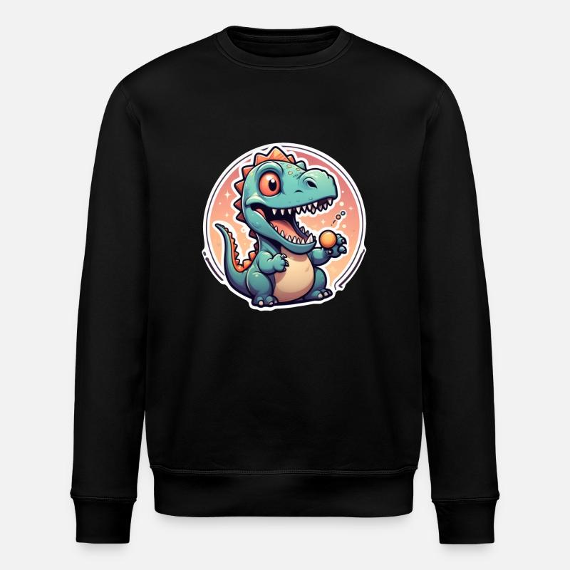 dinosaure dessin animé - Sweat bio ROLLER Stanley/Stella Unisexe - noir