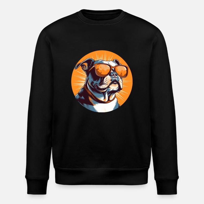 Bulldogge - Stanley/Stella Unisex Bio-Sweatshirt ROLLER - Schwarz