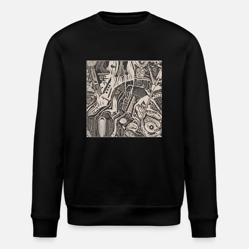 nightmare ai art - Stanley/Stella Unisex Bio-Sweatshirt ROLLER - Schwarz