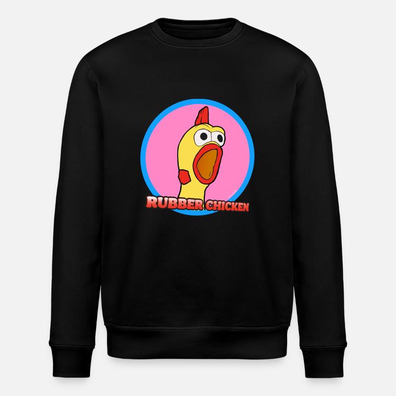 Poulet en caoutchouc hurlant - Sweat bio ROLLER Stanley/Stella Unisexe - noir
