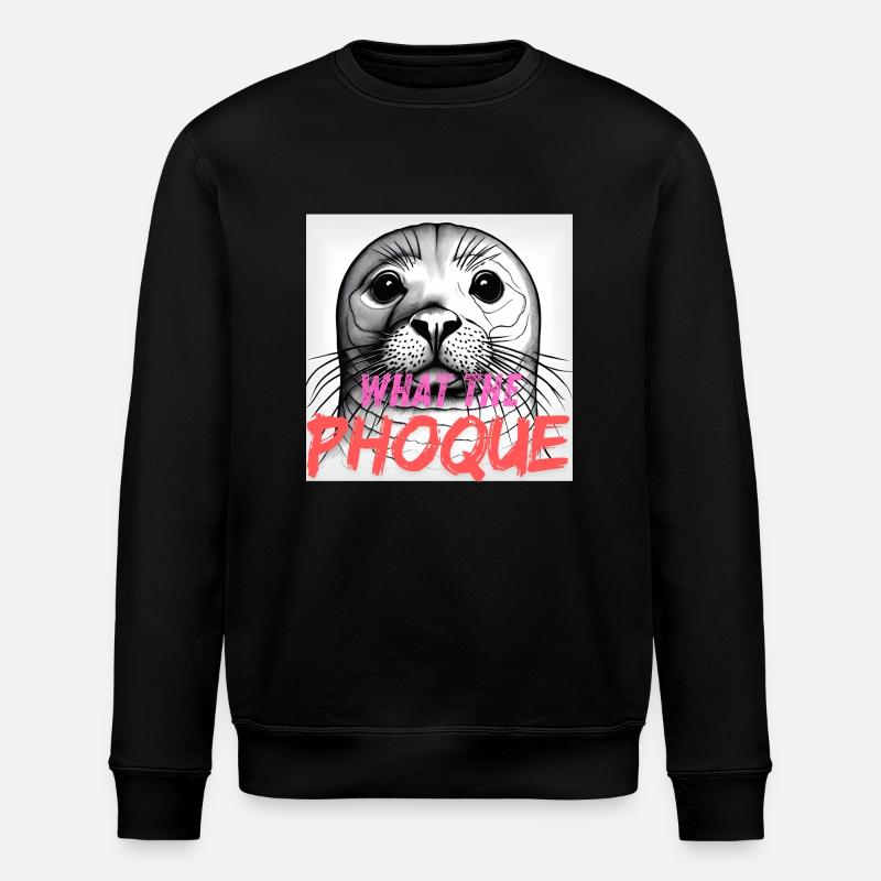 What the phoque - Sweat bio ROLLER Stanley/Stella Unisexe - noir