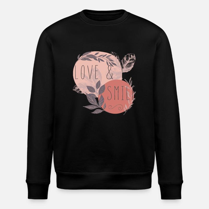 Amour et sourire - Sweat bio ROLLER Stanley/Stella Unisexe - noir