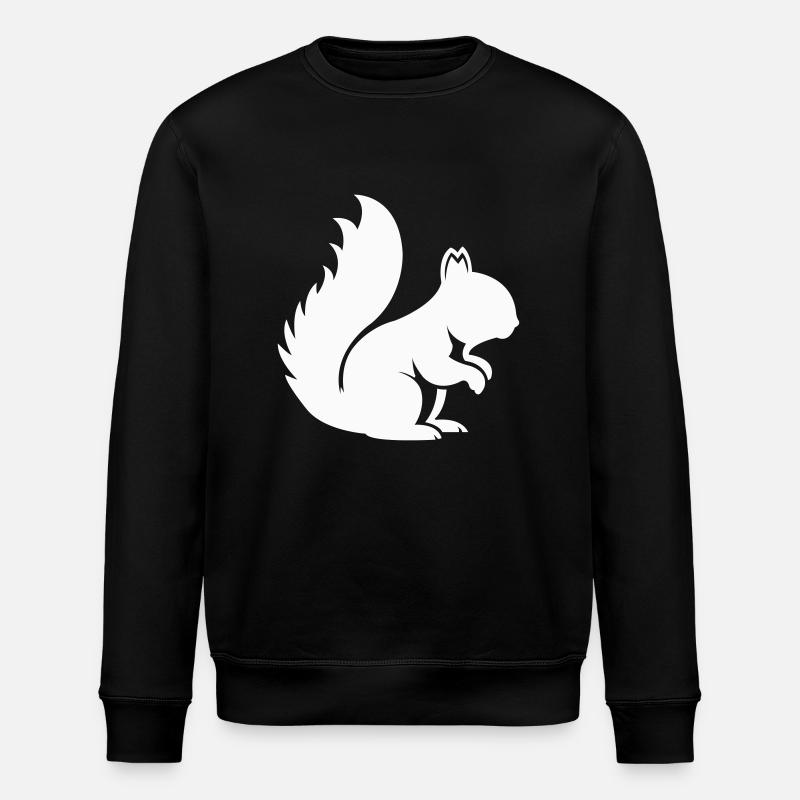 squirrel - Stanley/Stella ROLLER Unisex Organic Sweatshirt - black