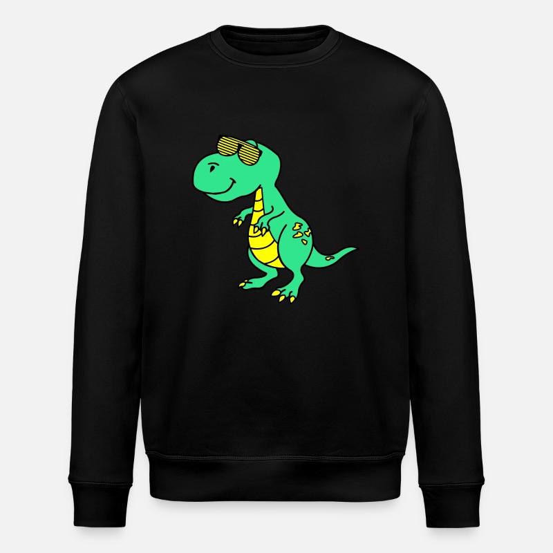 Cool Dinosaur - Stanley/Stella ROLLER Unisex Organic Sweatshirt - black