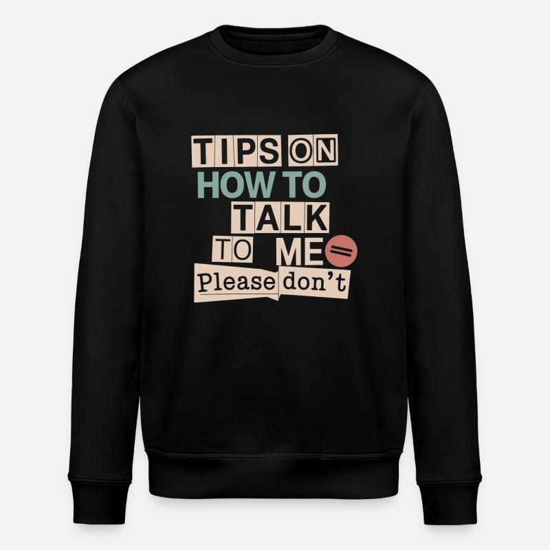 Silencieux et introverti - Sweat bio ROLLER Stanley/Stella Unisexe - noir