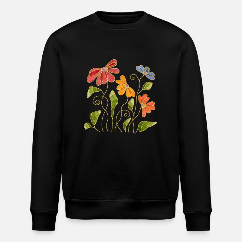 Fleur - Sweat bio ROLLER Stanley/Stella Unisexe - noir