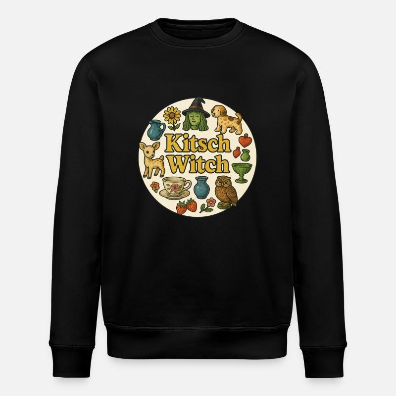 Kitsch Witch - Stanley/Stella ROLLER Unisex Organic Sweatshirt - black
