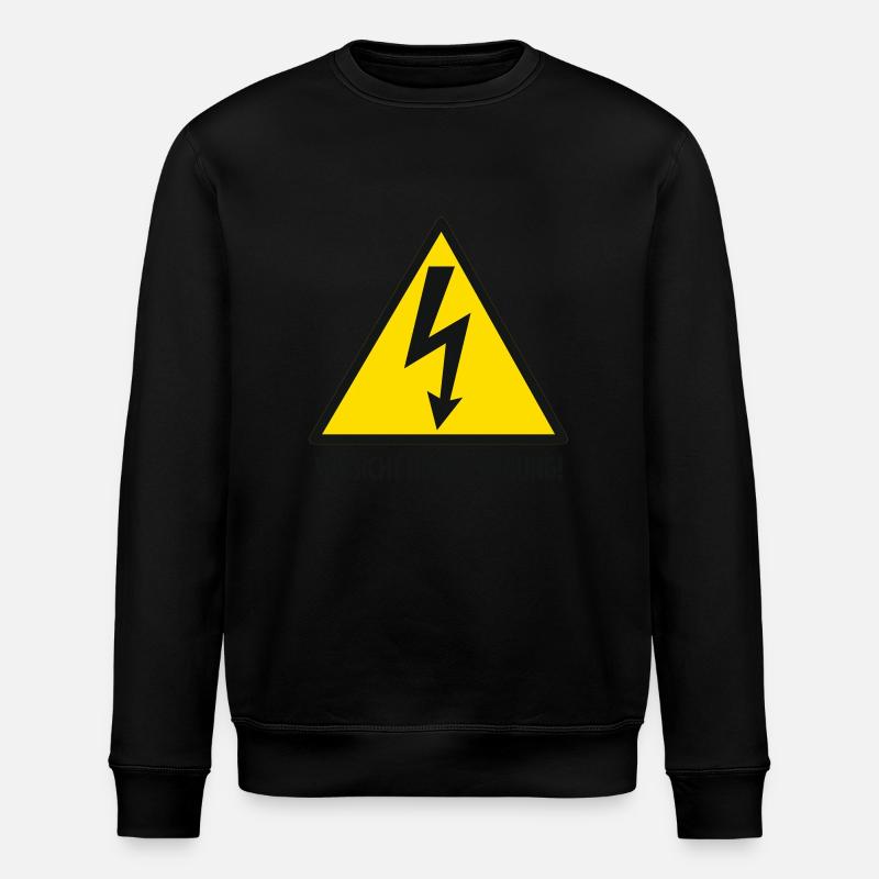 Hochspannung - Stanley/Stella Unisex Bio-Sweatshirt ROLLER - Schwarz