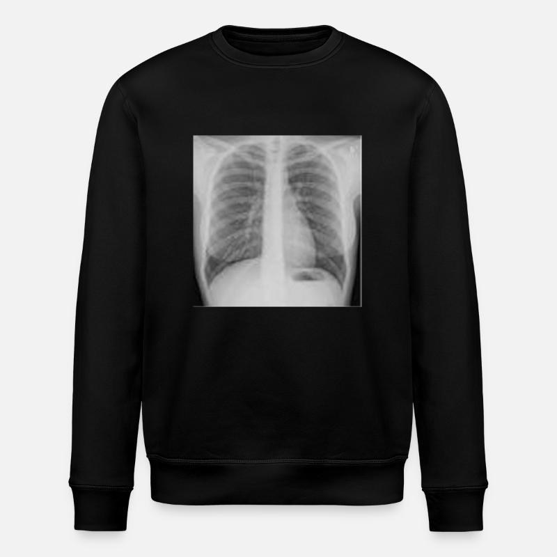 Lunge - Nichtraucher - Stanley/Stella Unisex Bio-Sweatshirt ROLLER - Schwarz