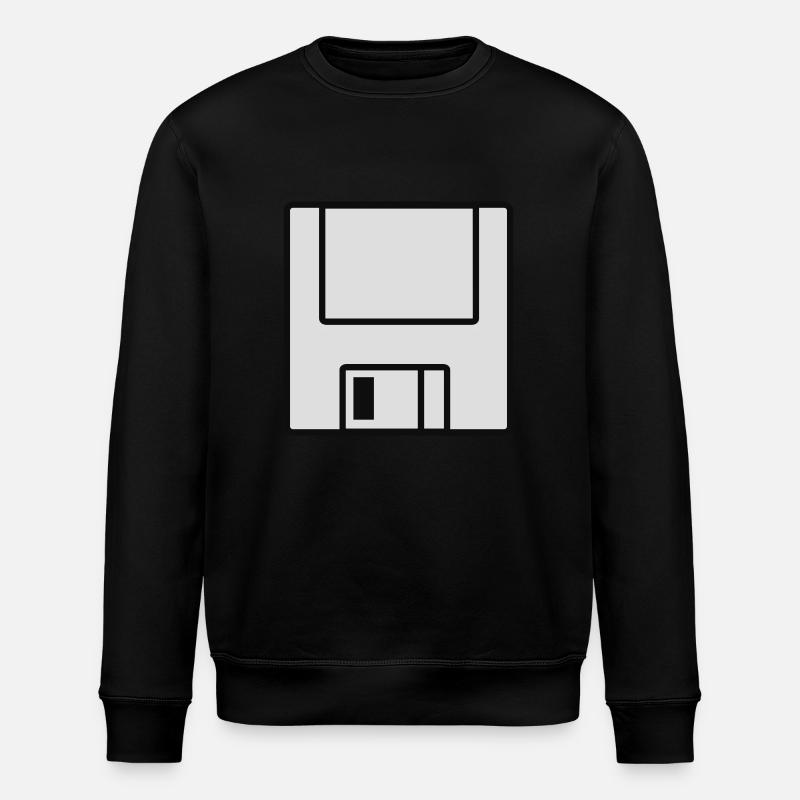 Computer Floppy disc - Stanley/Stella ROLLER Unisex Organic Sweatshirt - black