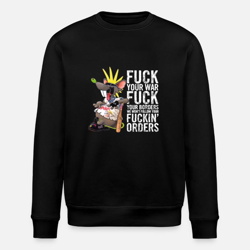 Punk Ratte - Stanley/Stella Unisex Bio-Sweatshirt ROLLER - Schwarz