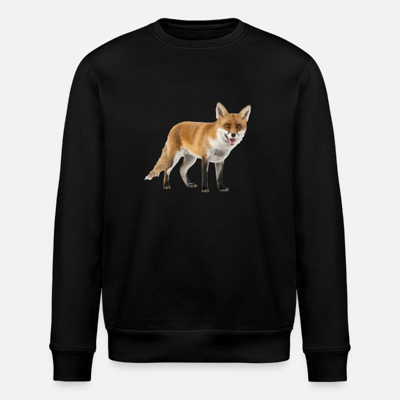 Fox - Stanley/Stella ROLLER Unisex Organic Sweatshirt - black