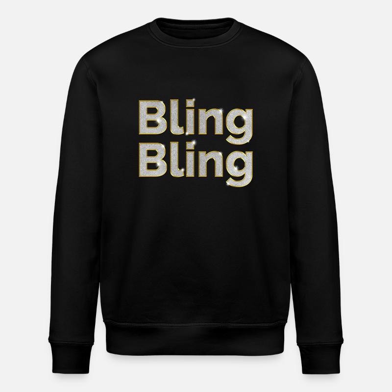 Bling Bling - Stanley/Stella Unisex Bio-Sweatshirt ROLLER - Schwarz