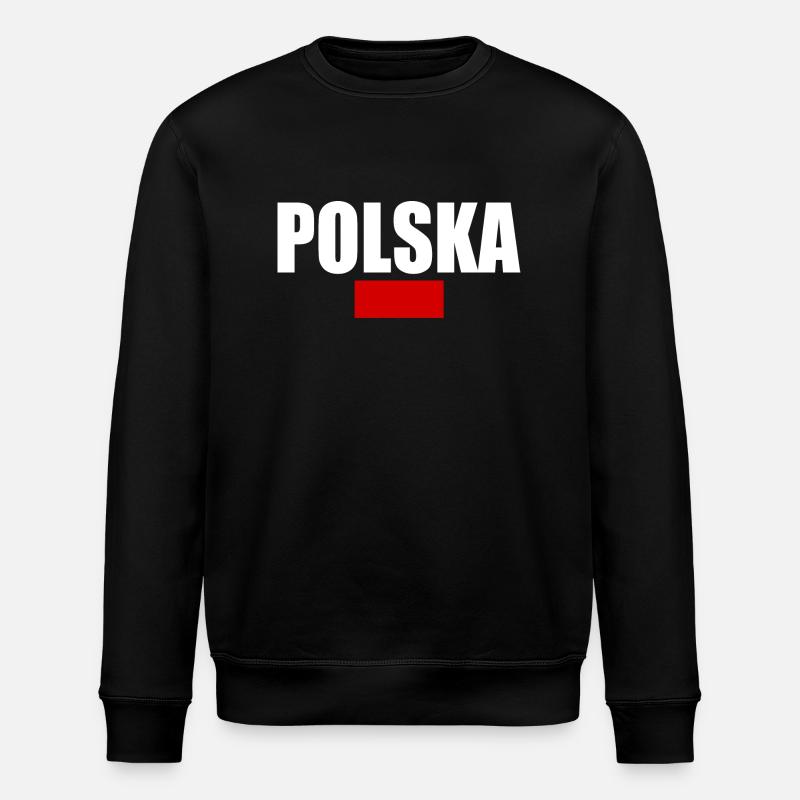 Poland - Stanley/Stella ROLLER Unisex Organic Sweatshirt - black